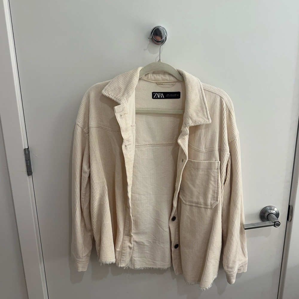 Zara Cream Corduroy Jacket